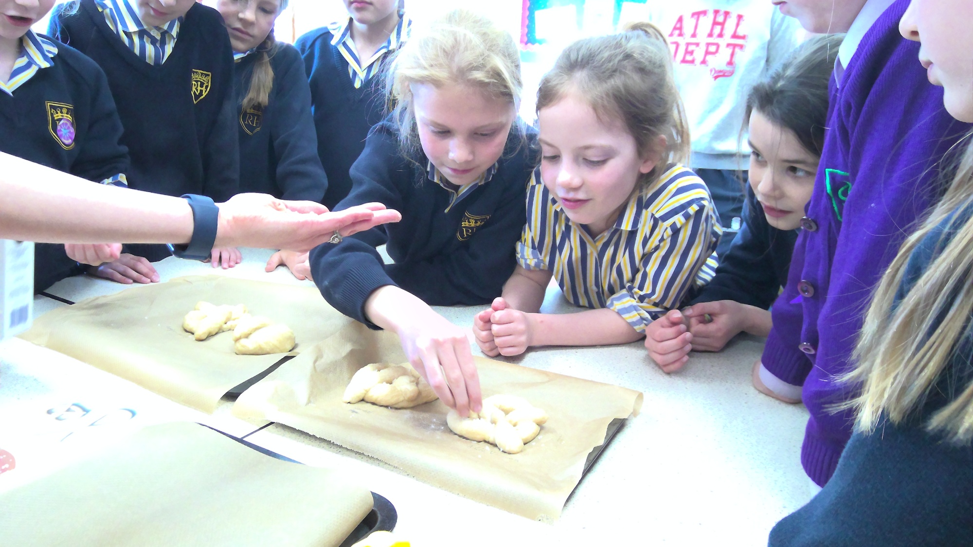 Pretzel making with Year 3