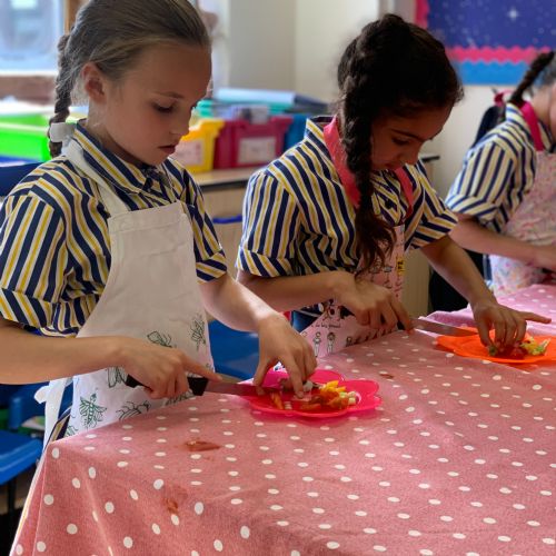 Making Pizzas in Cookery